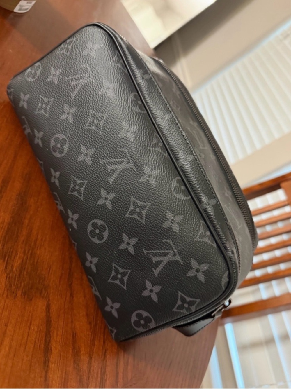 Louis Vuitton Gray Monogram Eclipse Canvas Toiletry Kit - Picture 2 of 4